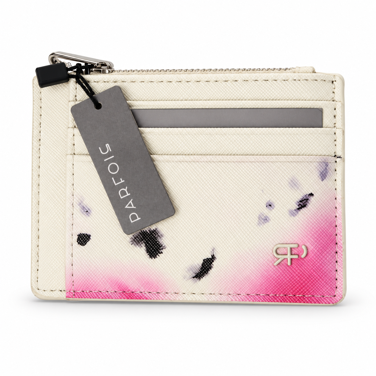 PARFOIS Floral Zip Card Holder