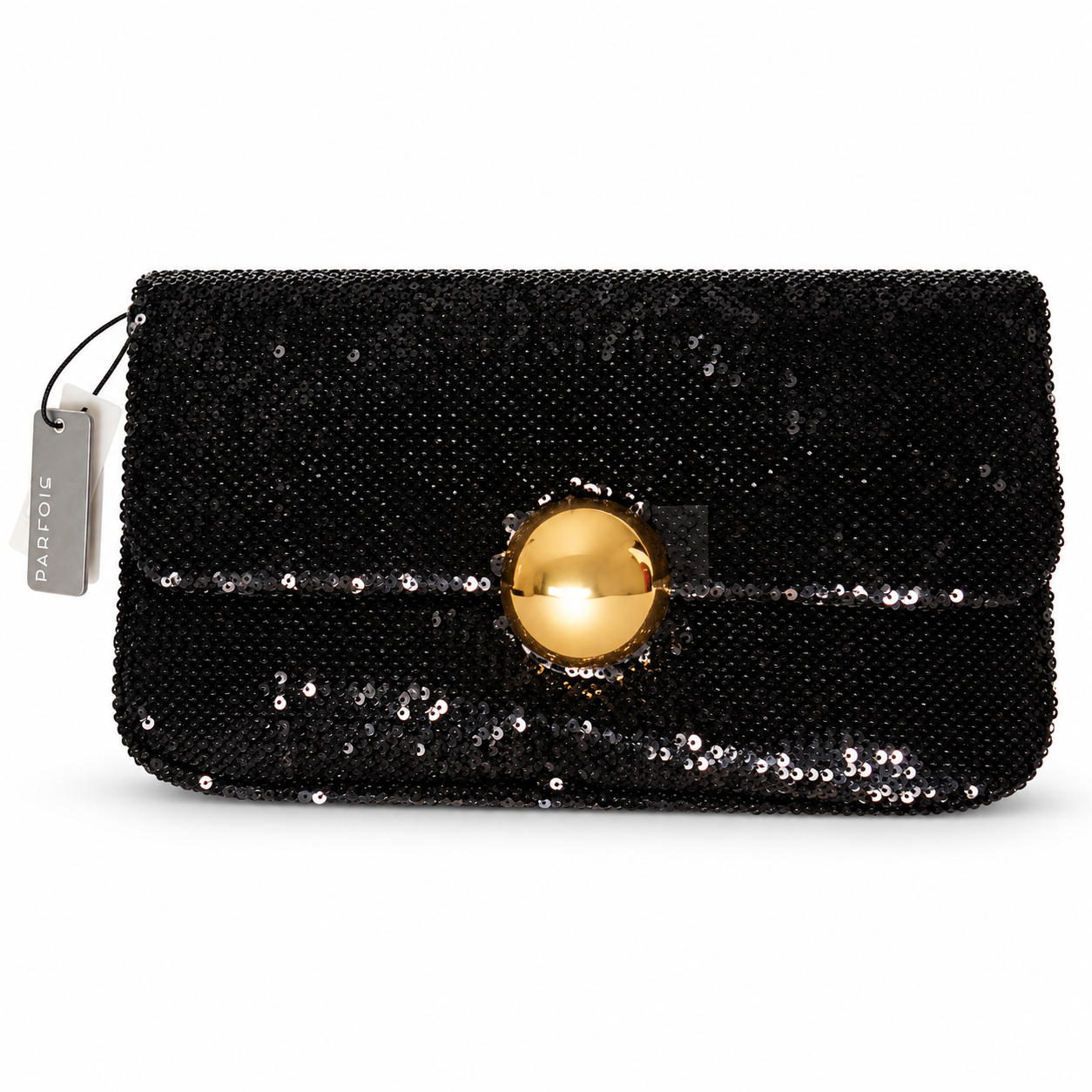 PARFOIS Black Sequin Clutch Bag